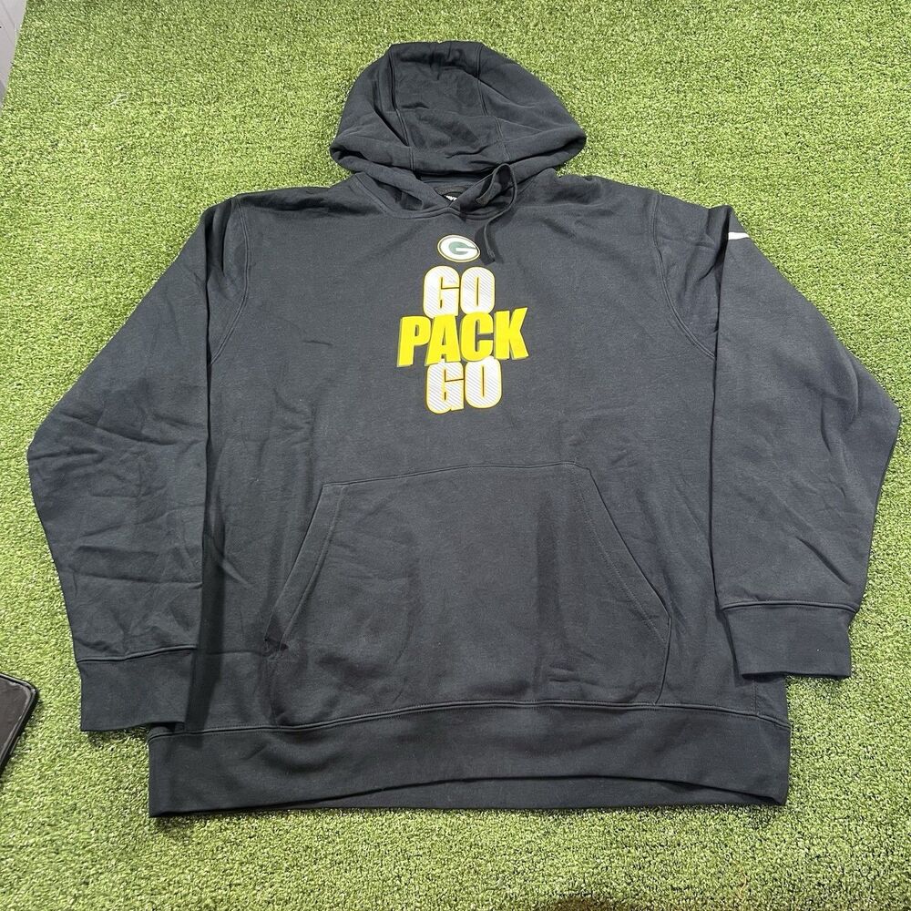 Nike Men's Green Bay Packers "GO PACK GO" Hoodie Size 2XL NWOT